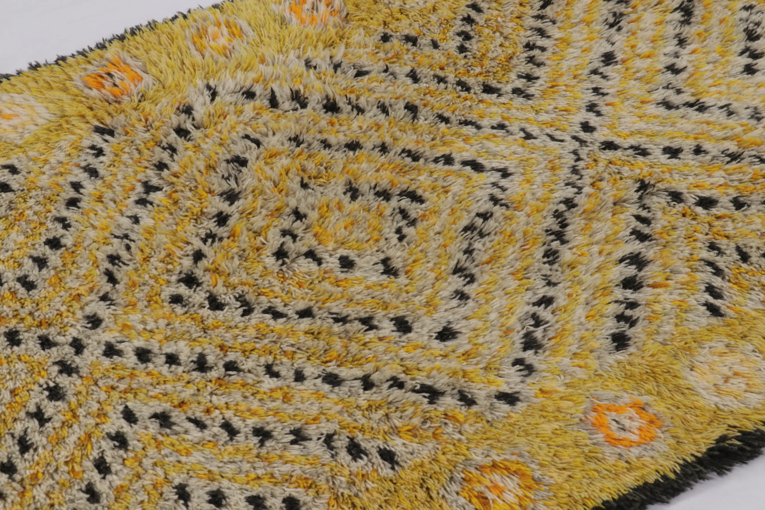 Vintage Swedish Rya Rug