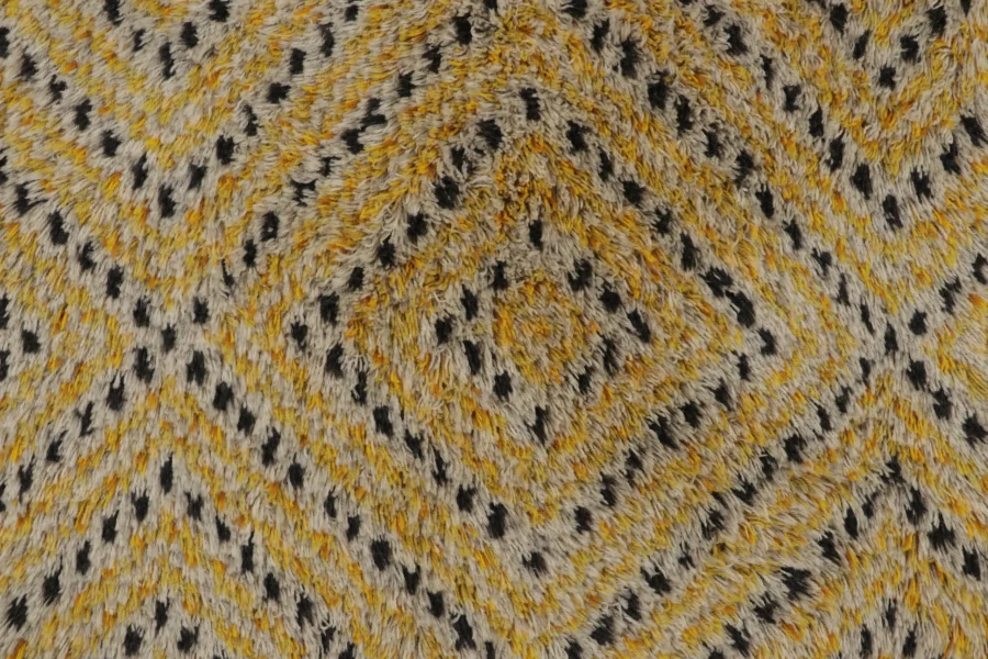 Vintage Swedish Rya Rug