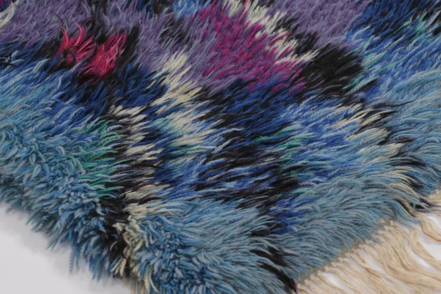 Vintage Swedish Rya Rug