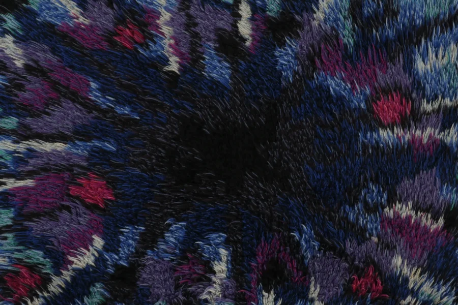 Vintage Swedish Rya Rug