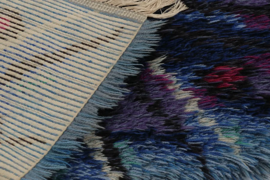 Vintage Swedish Rya Rug