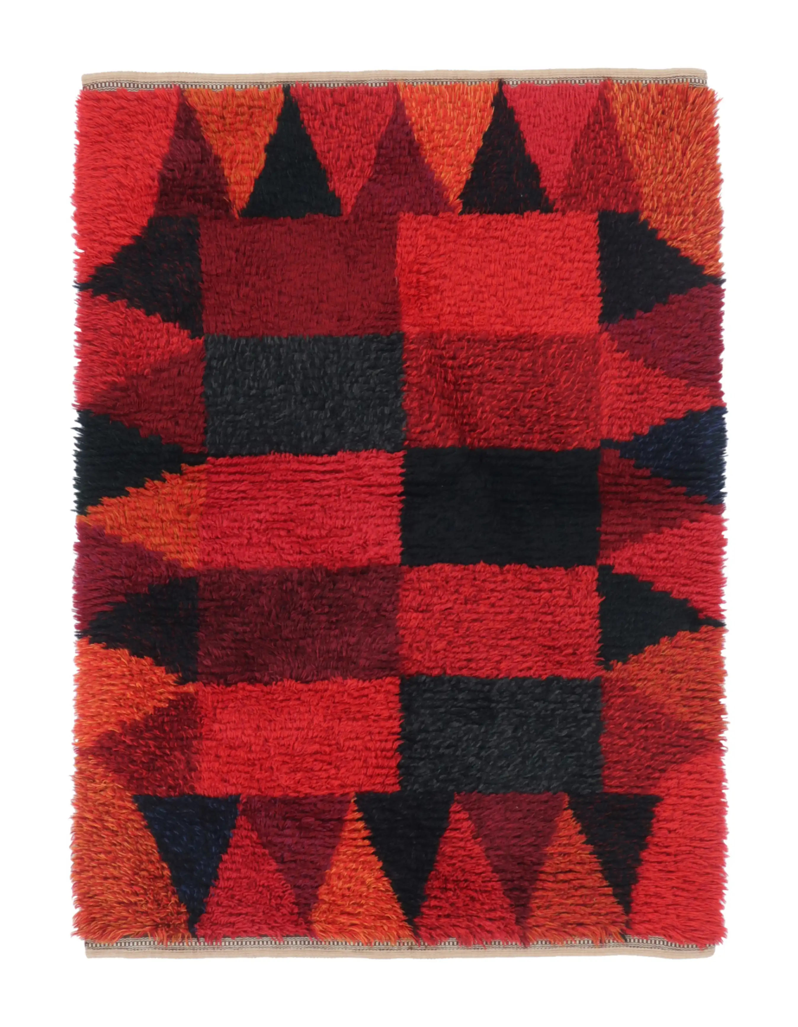 Vintage Swedish Rya Rug