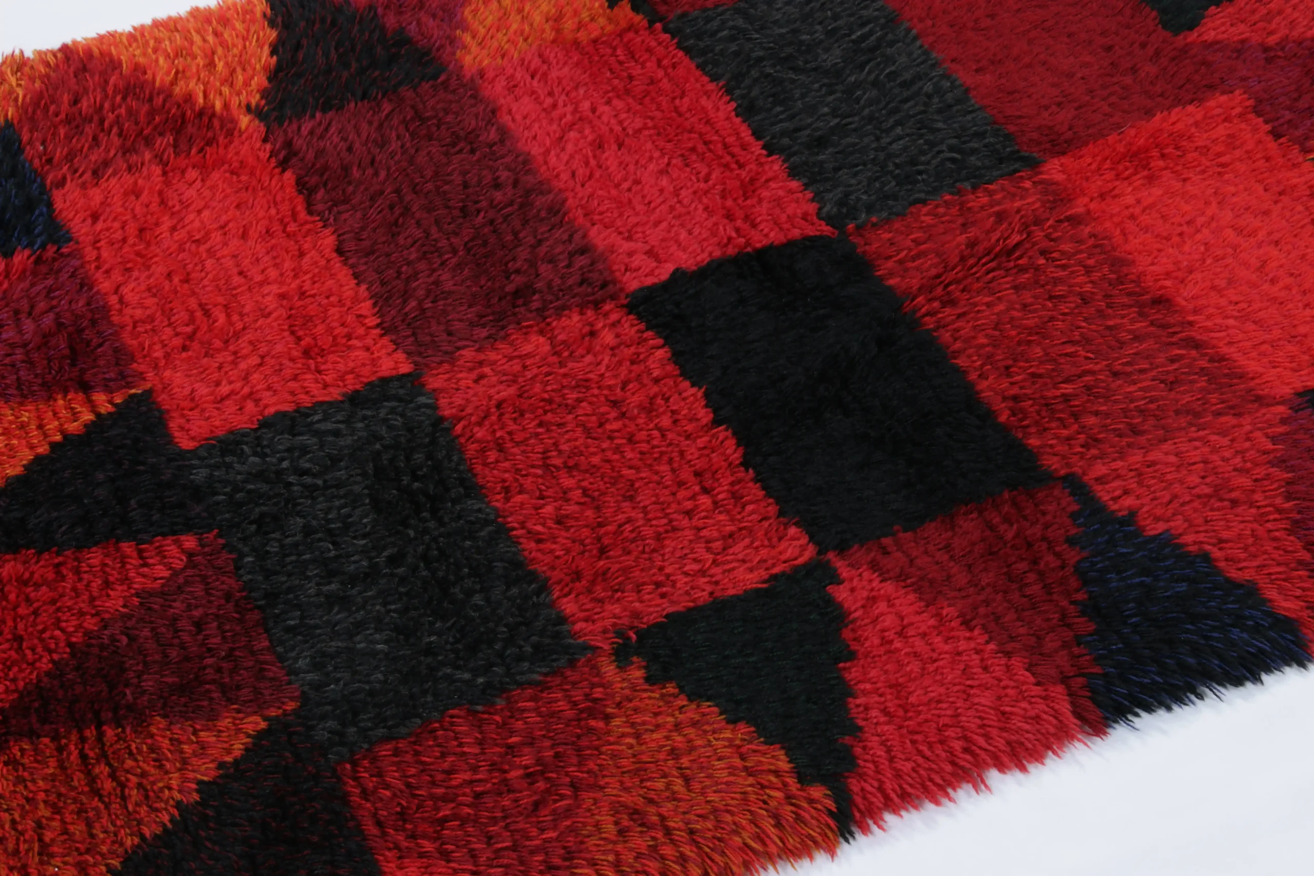 Vintage Swedish Rya Rug