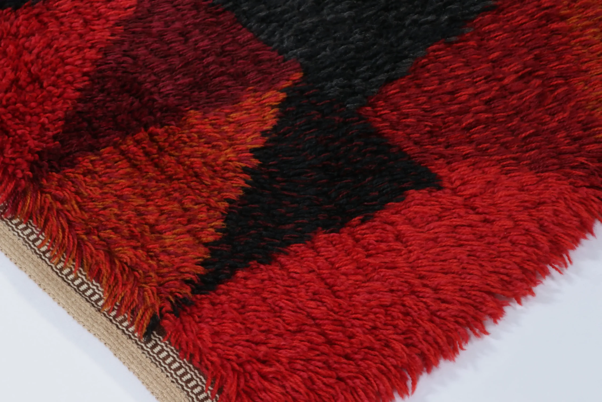 Vintage Swedish Rya Rug
