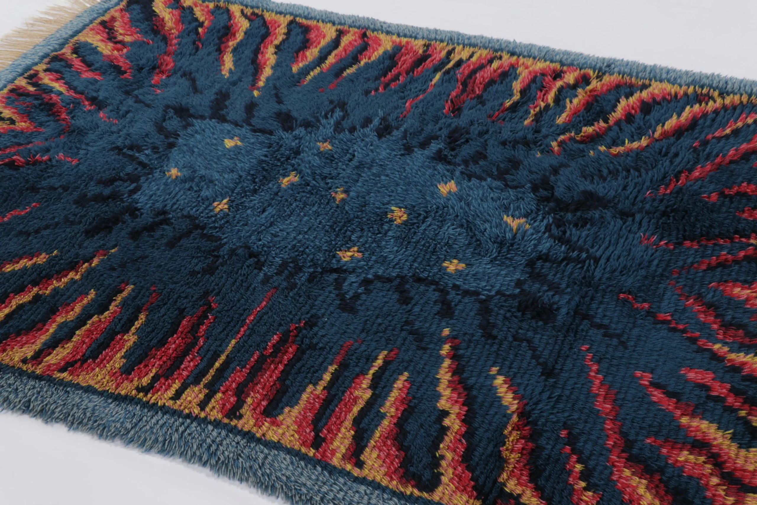 Vintage Swedish Rya Rug