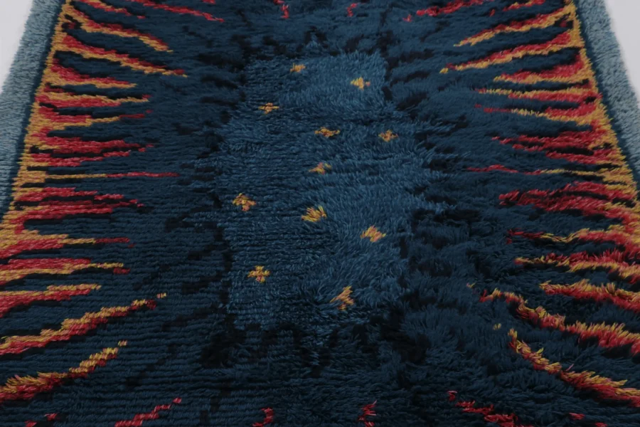 Vintage Swedish Rya Rug