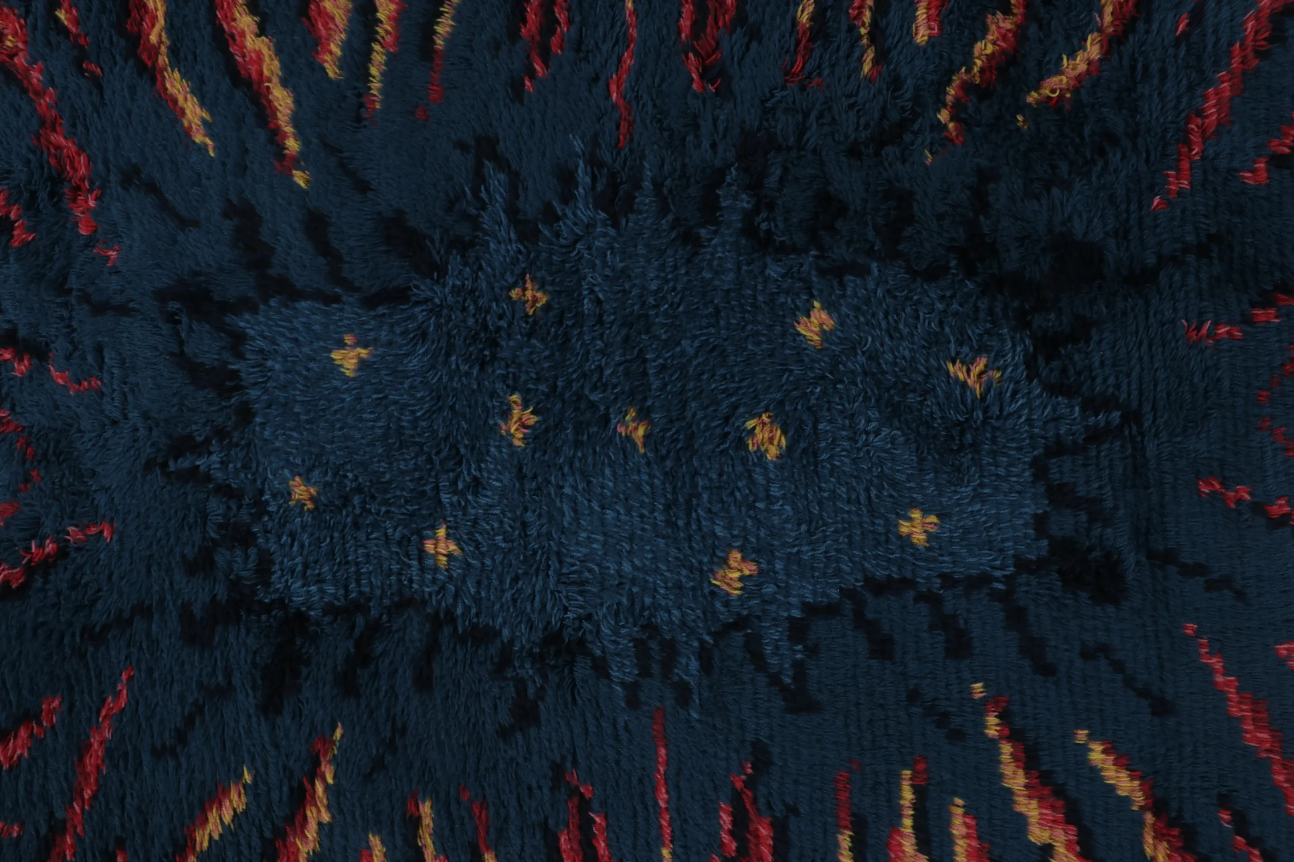 Vintage Swedish Rya Rug