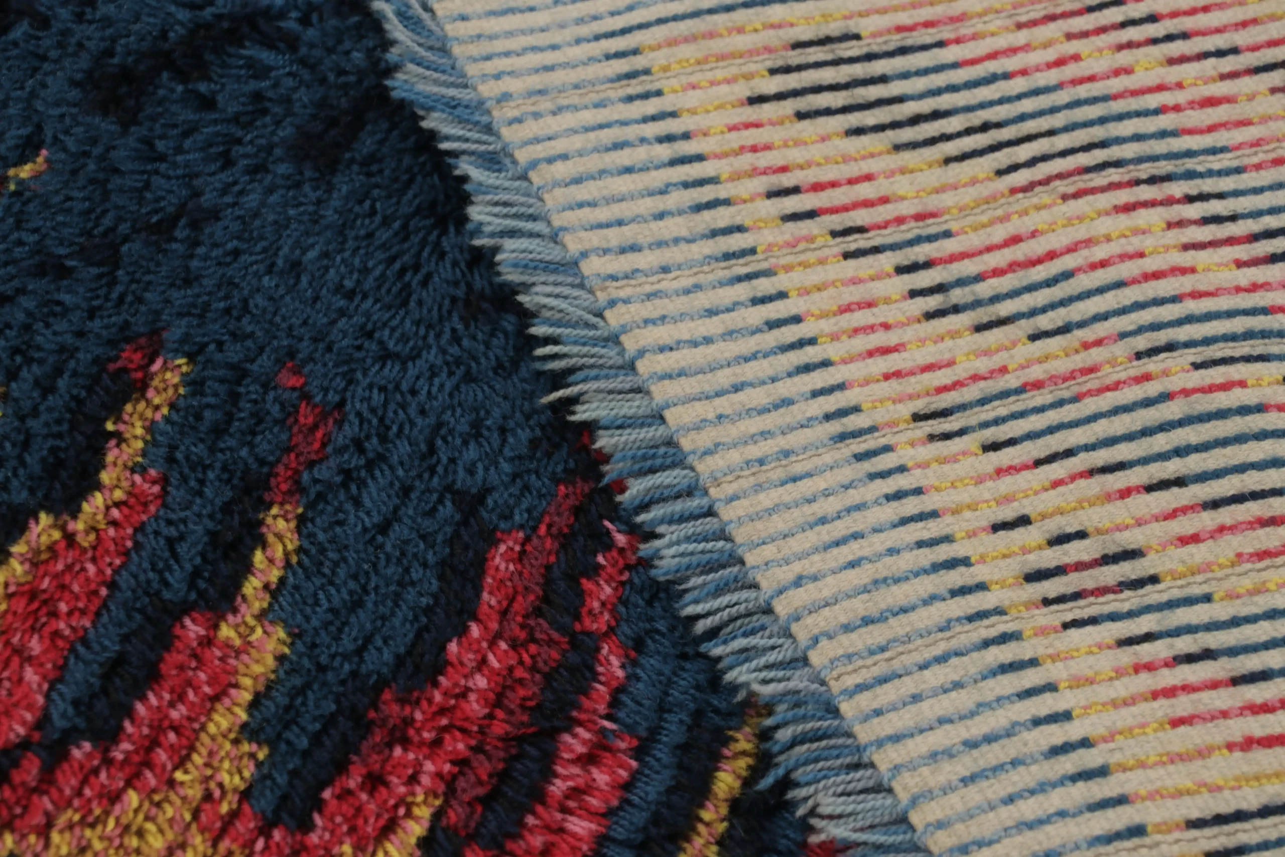 Vintage Swedish Rya Rug