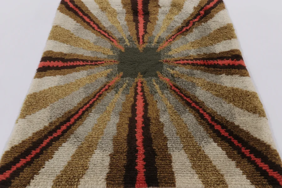 Vintage Swedish Rya Rug