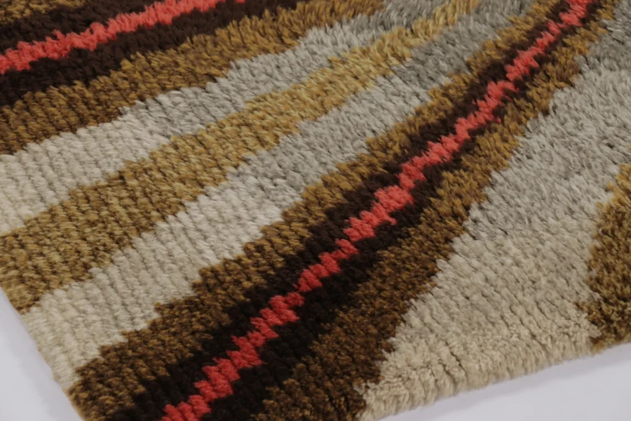 Vintage Swedish Rya Rug