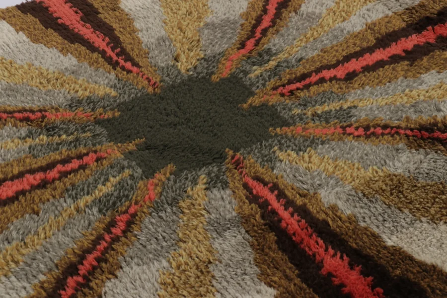 Vintage Swedish Rya Rug