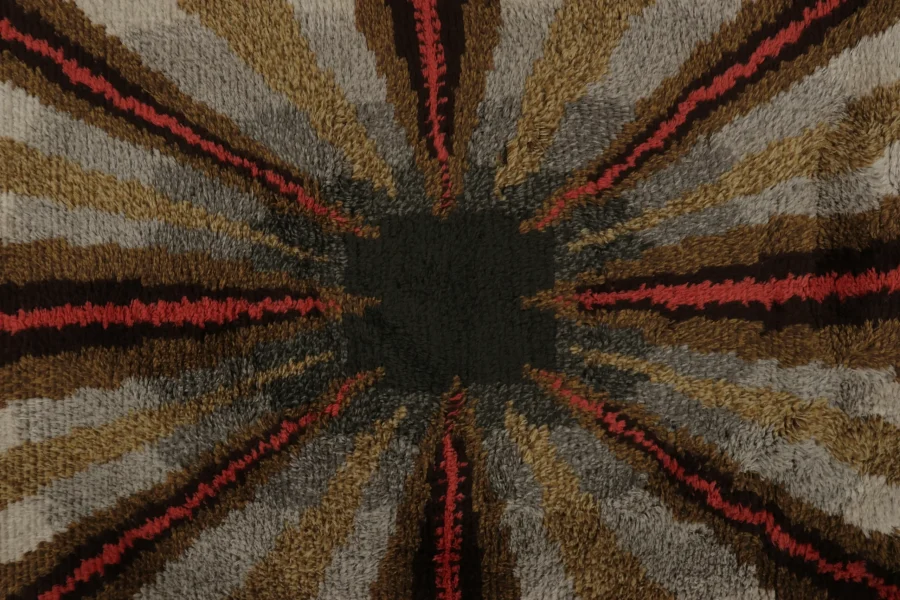 Vintage Swedish Rya Rug