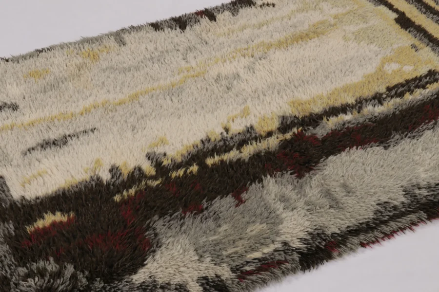 Vintage Swedish Rya Rug