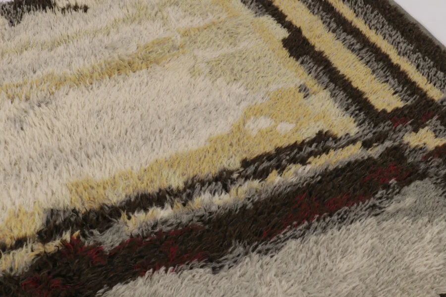 Vintage Swedish Rya Rug