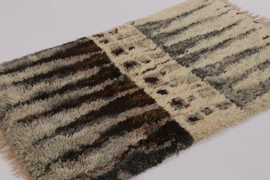 Vintage Swedish Rya Rug