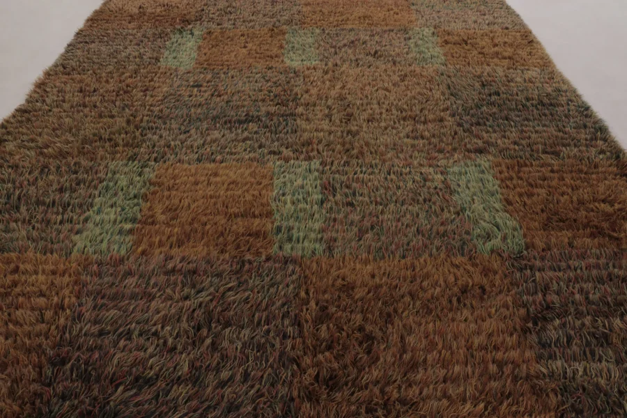 Vintage Swedish Rya Rug