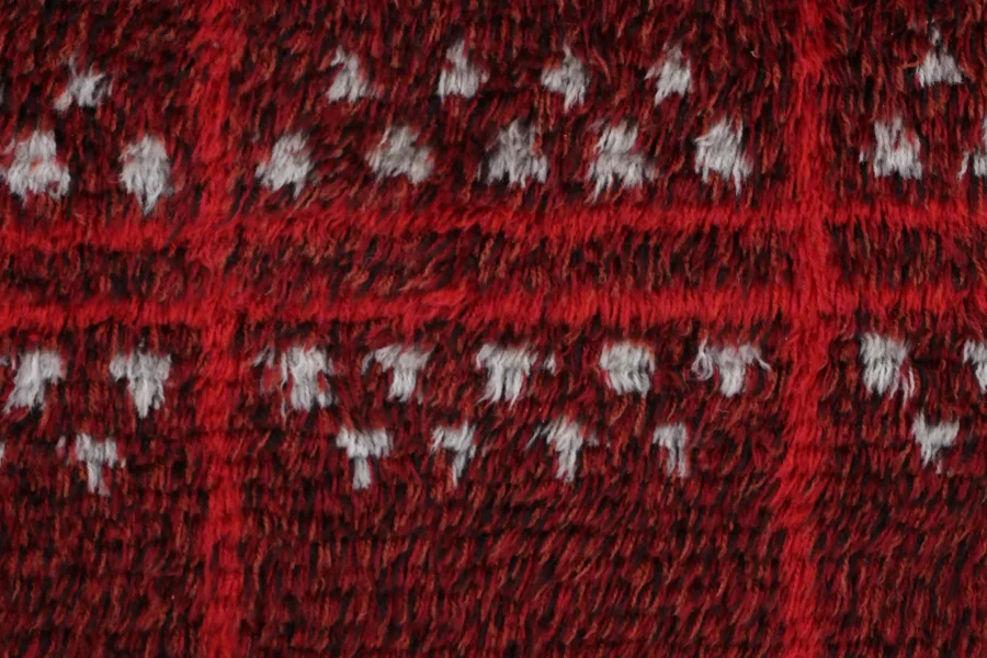 Vintage Swedish Rya Rug