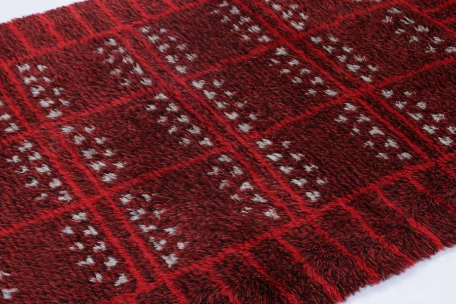 Vintage Swedish Rya Rug
