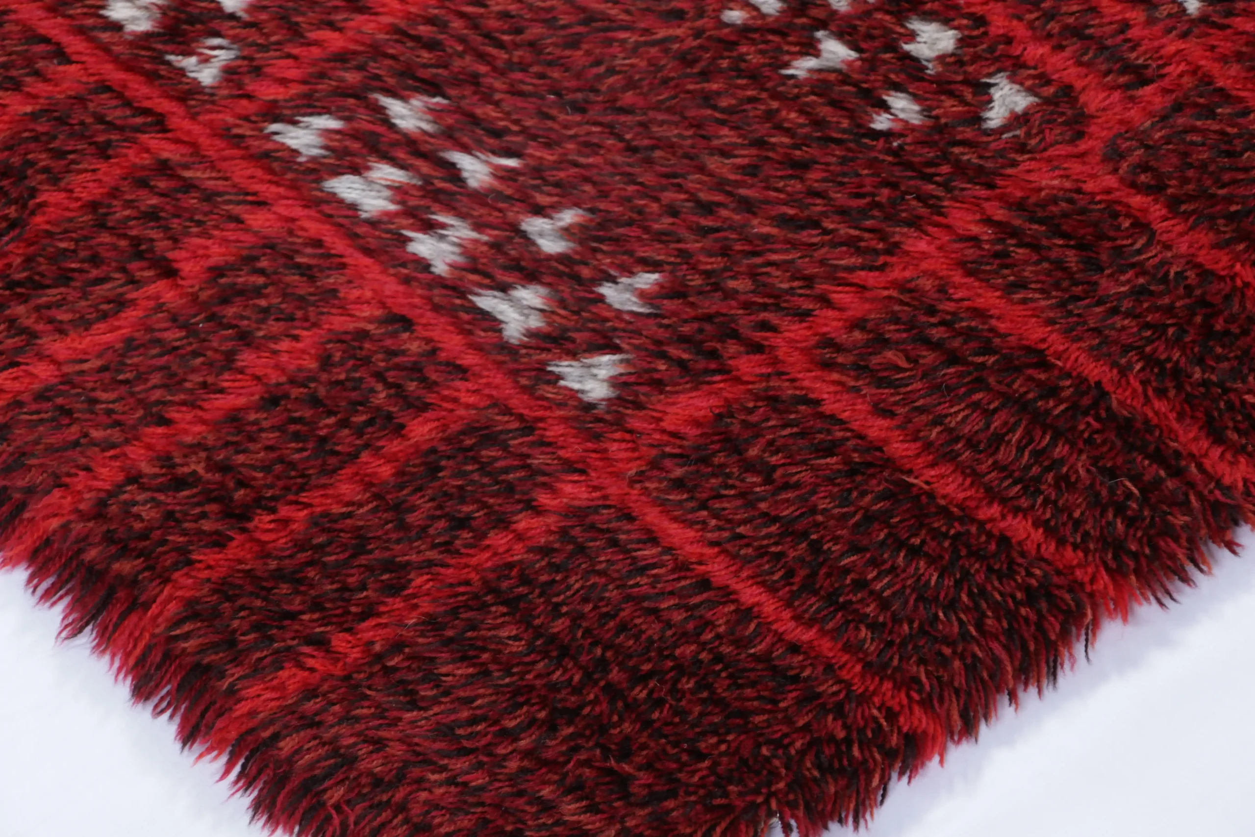 Vintage Swedish Rya Rug