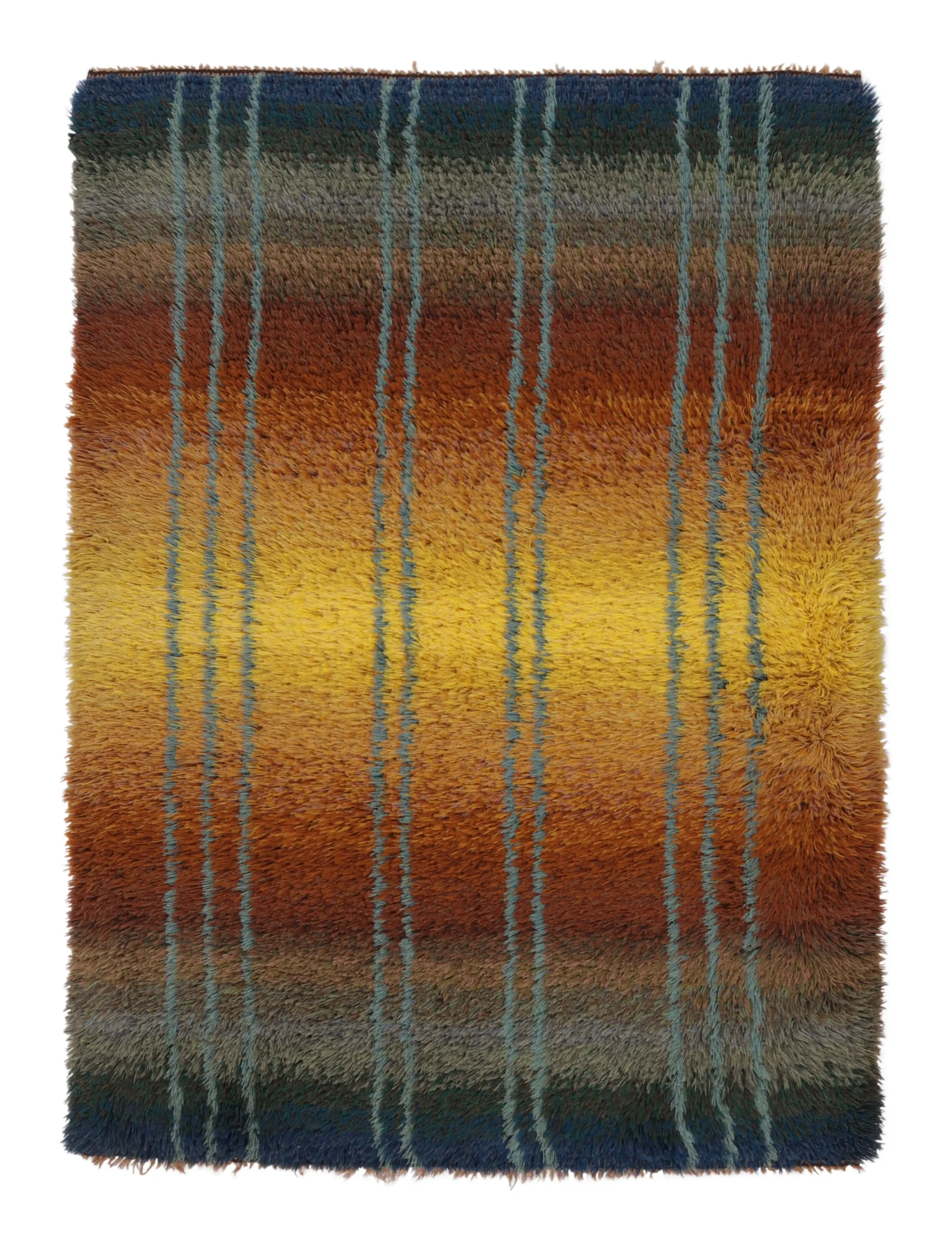 Vintage Swedish Rya Rug