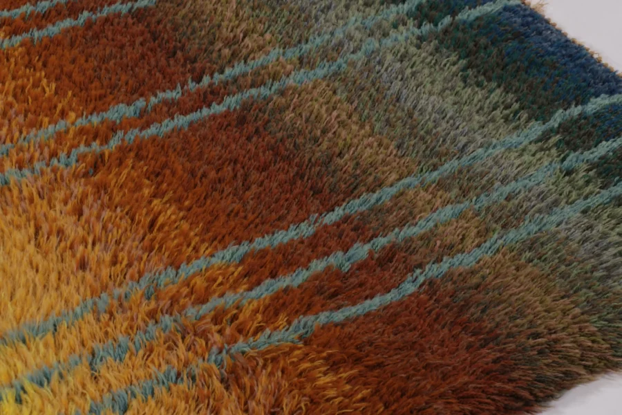 Vintage Swedish Rya Rug