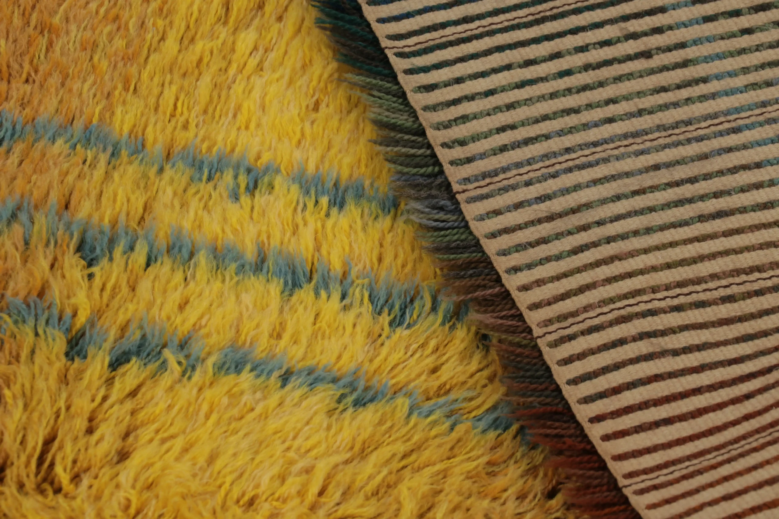 Vintage Swedish Rya Rug