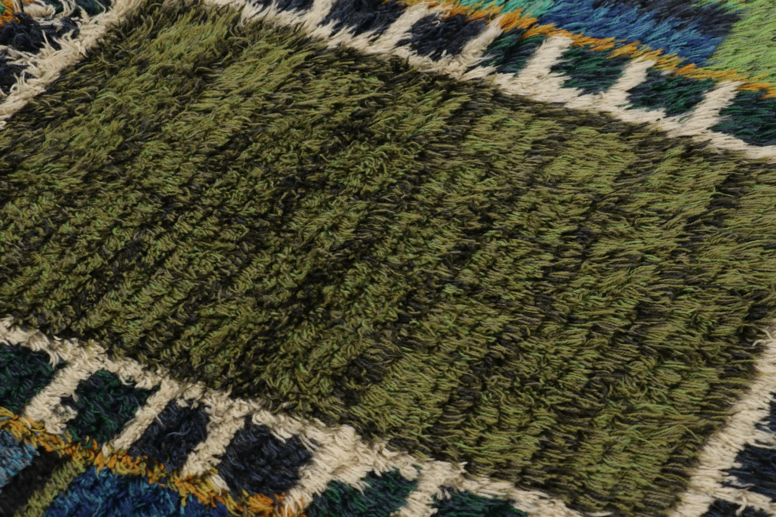 Vintage Swedish Rya Rug