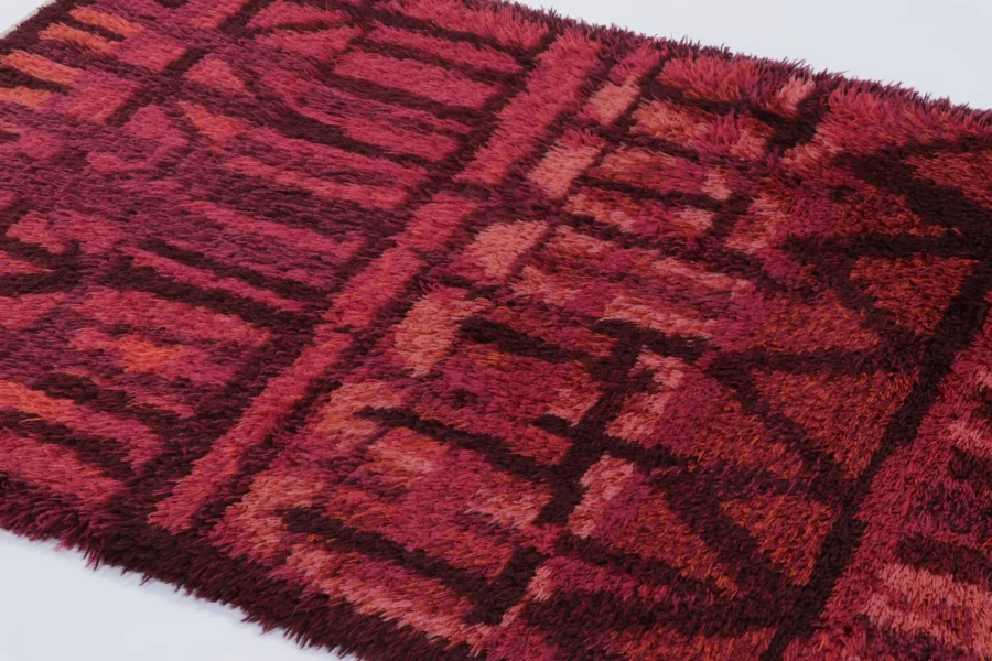 Vintage Swedish Rya Rug