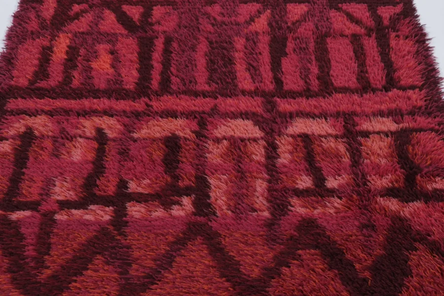 Vintage Swedish Rya Rug