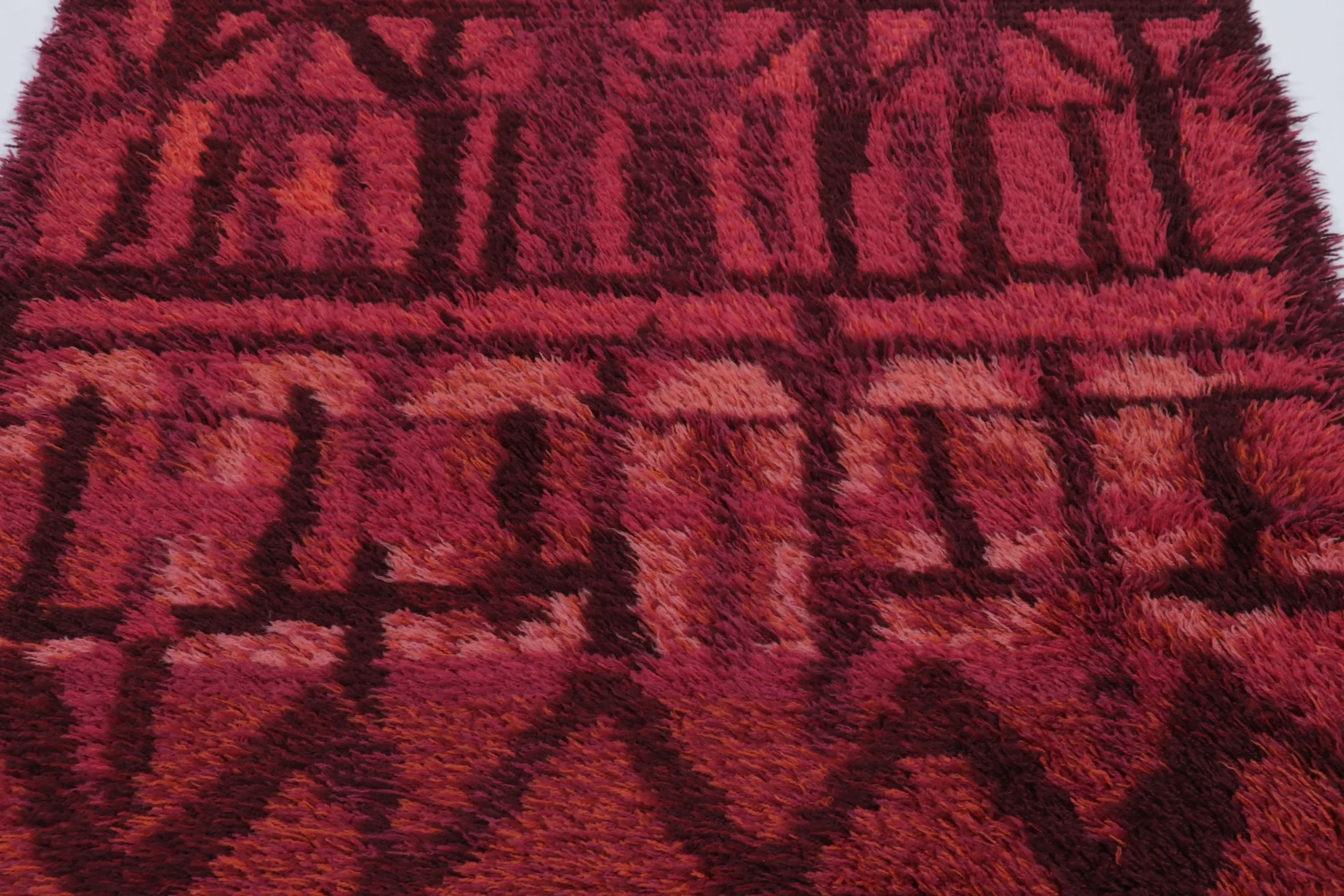Vintage Swedish Rya Rug