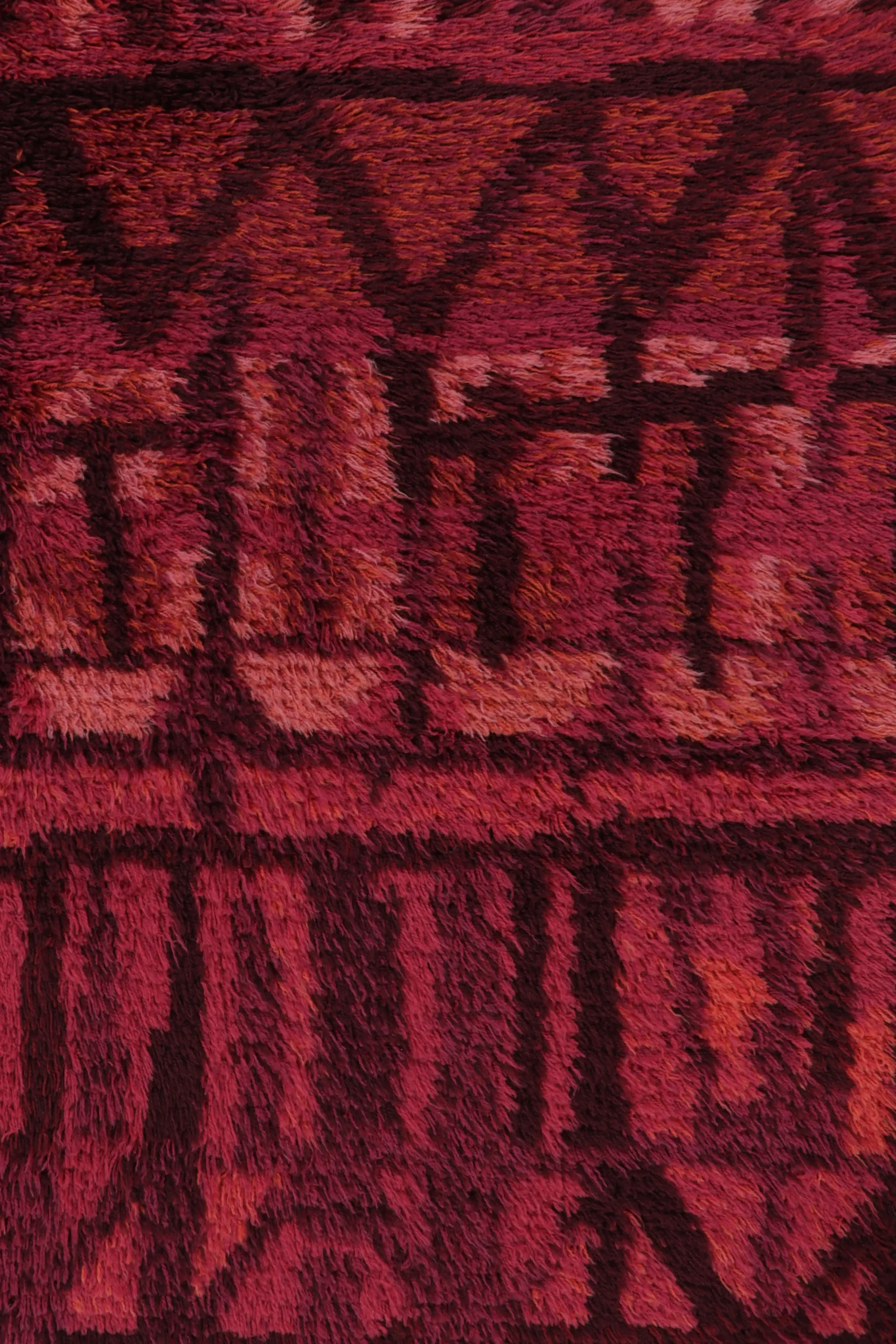 Vintage Swedish Rya Rug