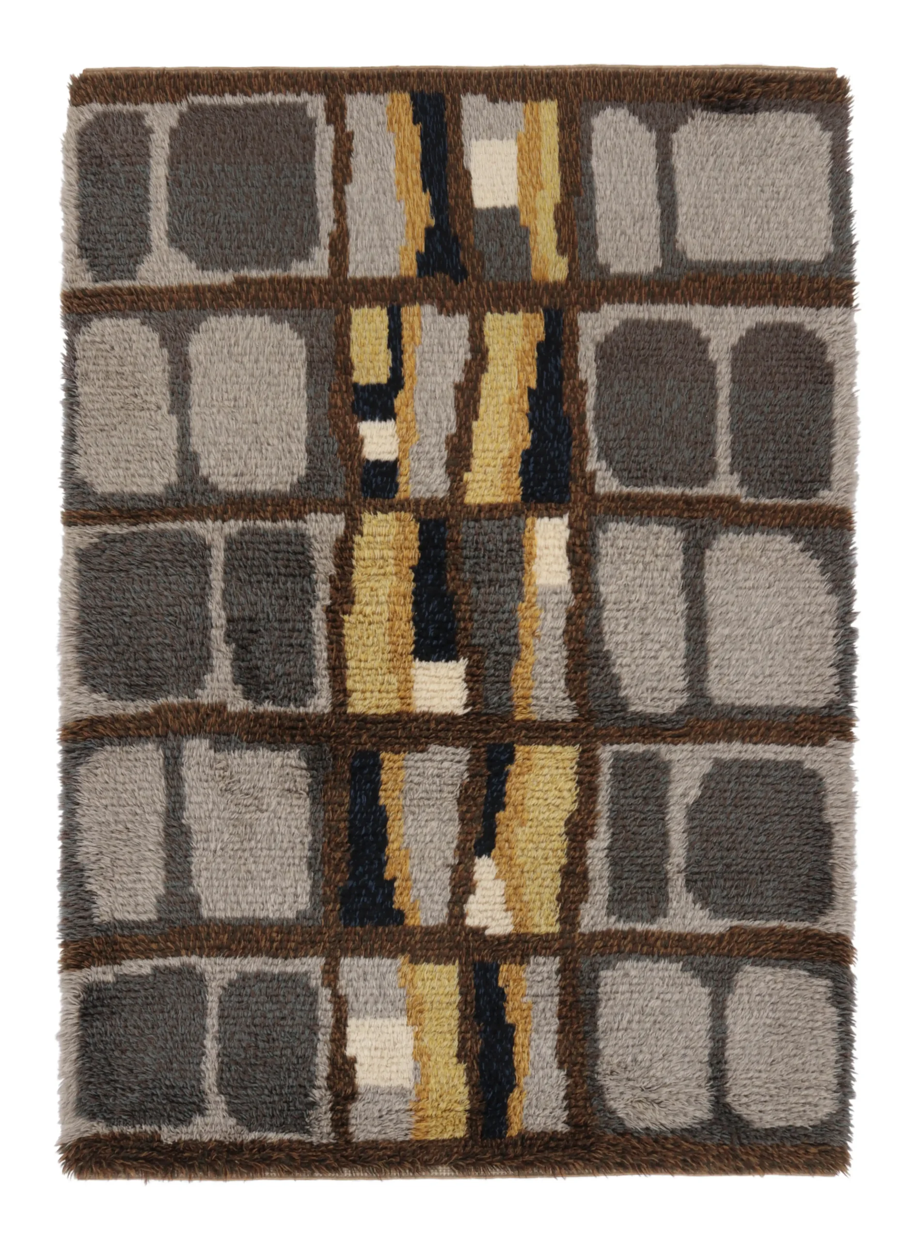 Vintage Swedish Rya Rug