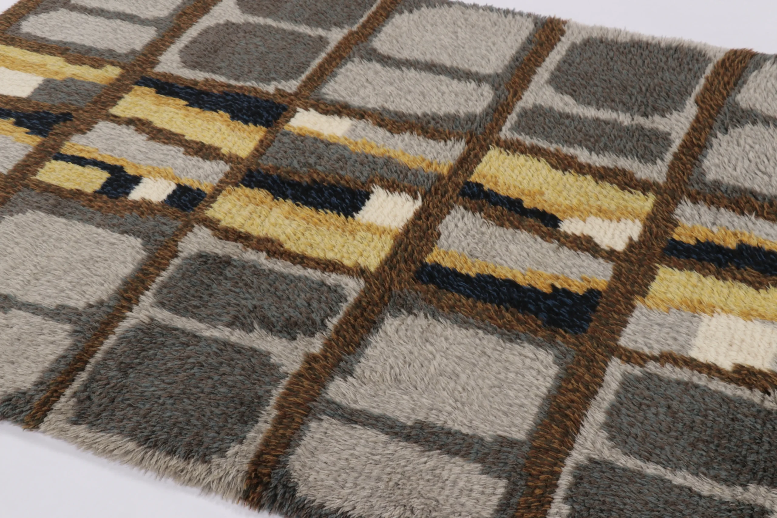 Vintage Swedish Rya Rug