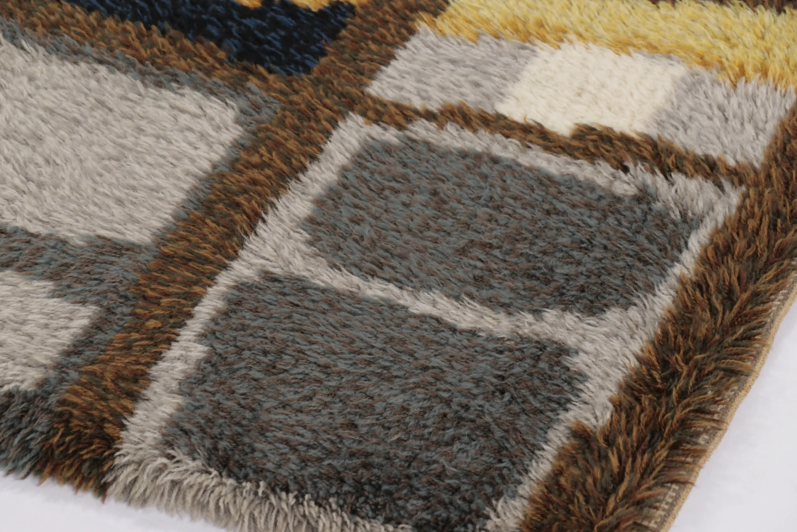 Vintage Swedish Rya Rug