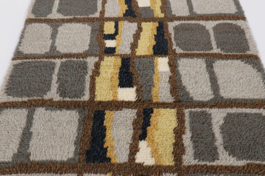 Vintage Swedish Rya Rug