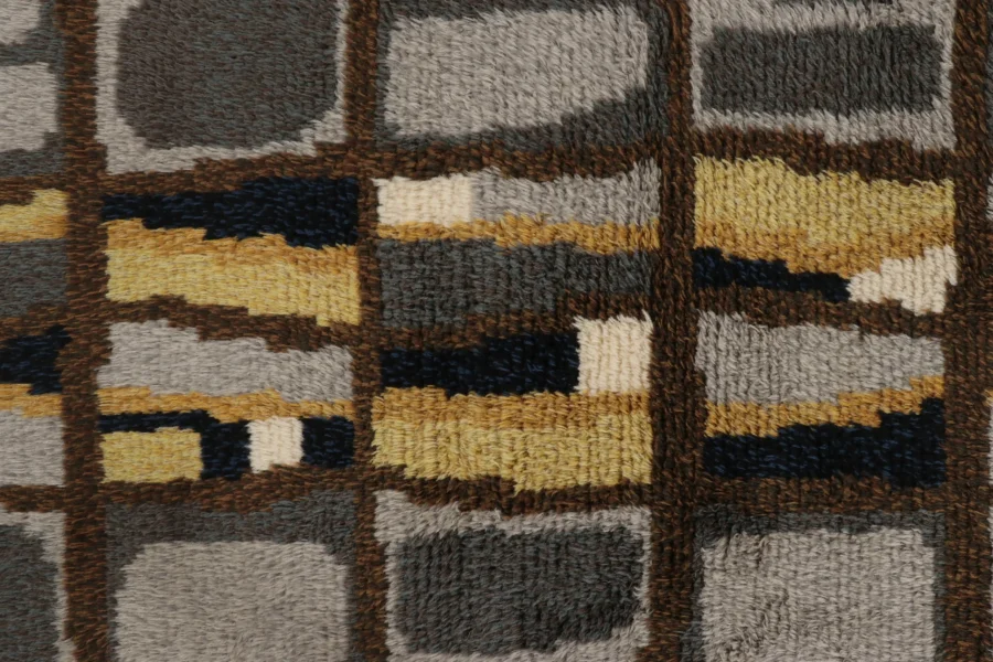 Vintage Swedish Rya Rug