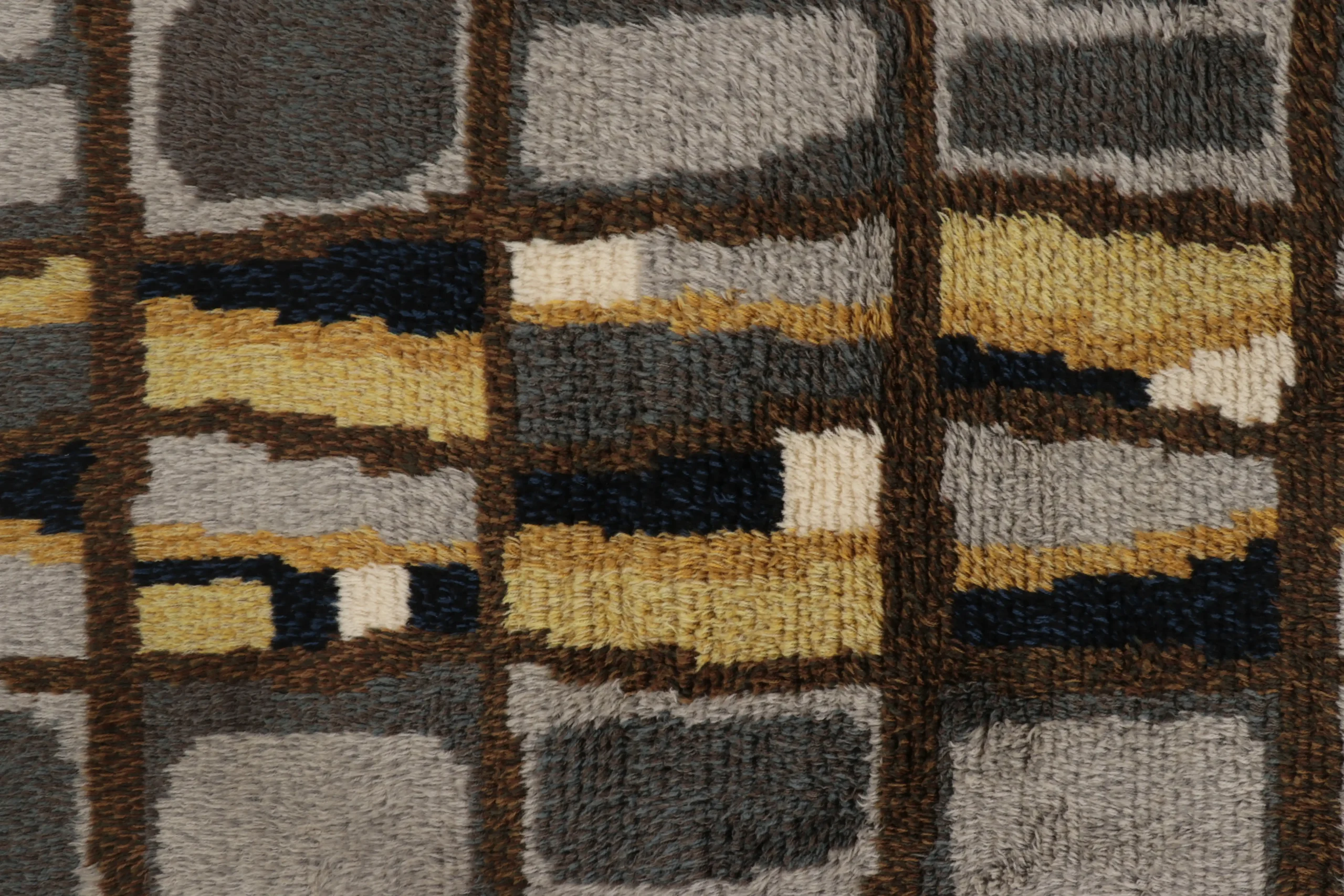 Vintage Swedish Rya Rug
