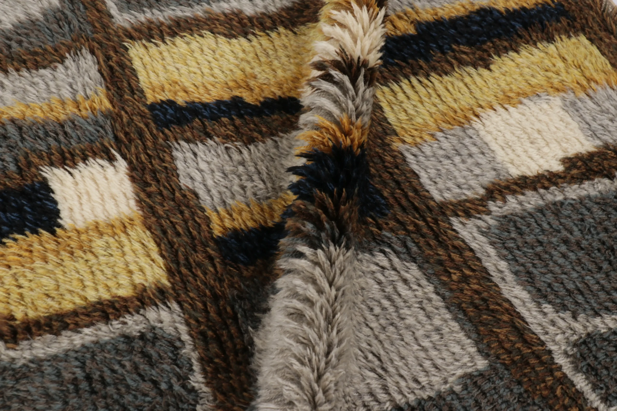 Vintage Swedish Rya Rug