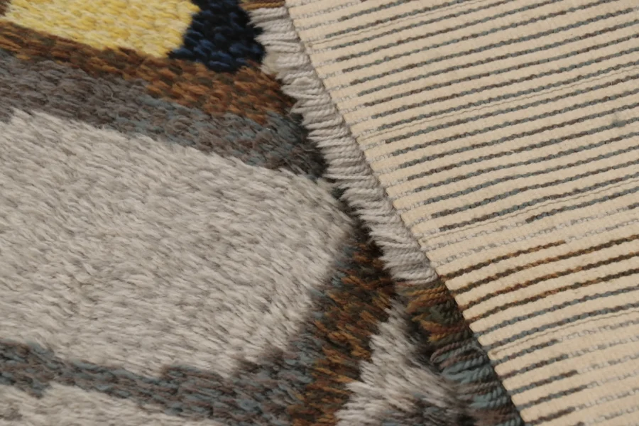 Vintage Swedish Rya Rug