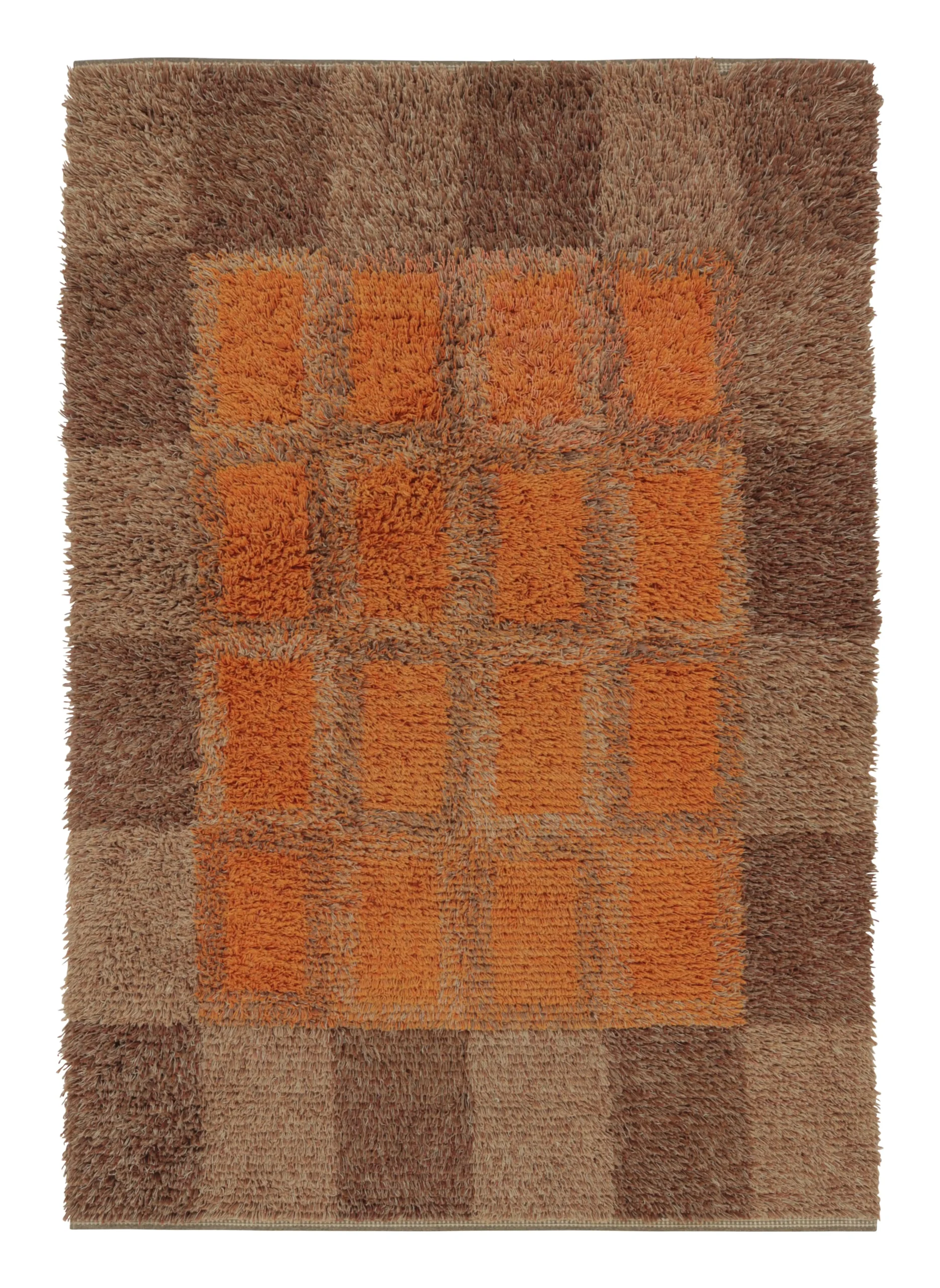 Vintage Swedish Rya Rug