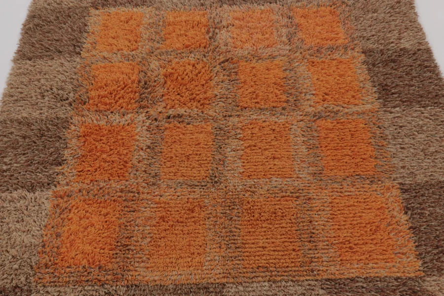 Vintage Swedish Rya Rug