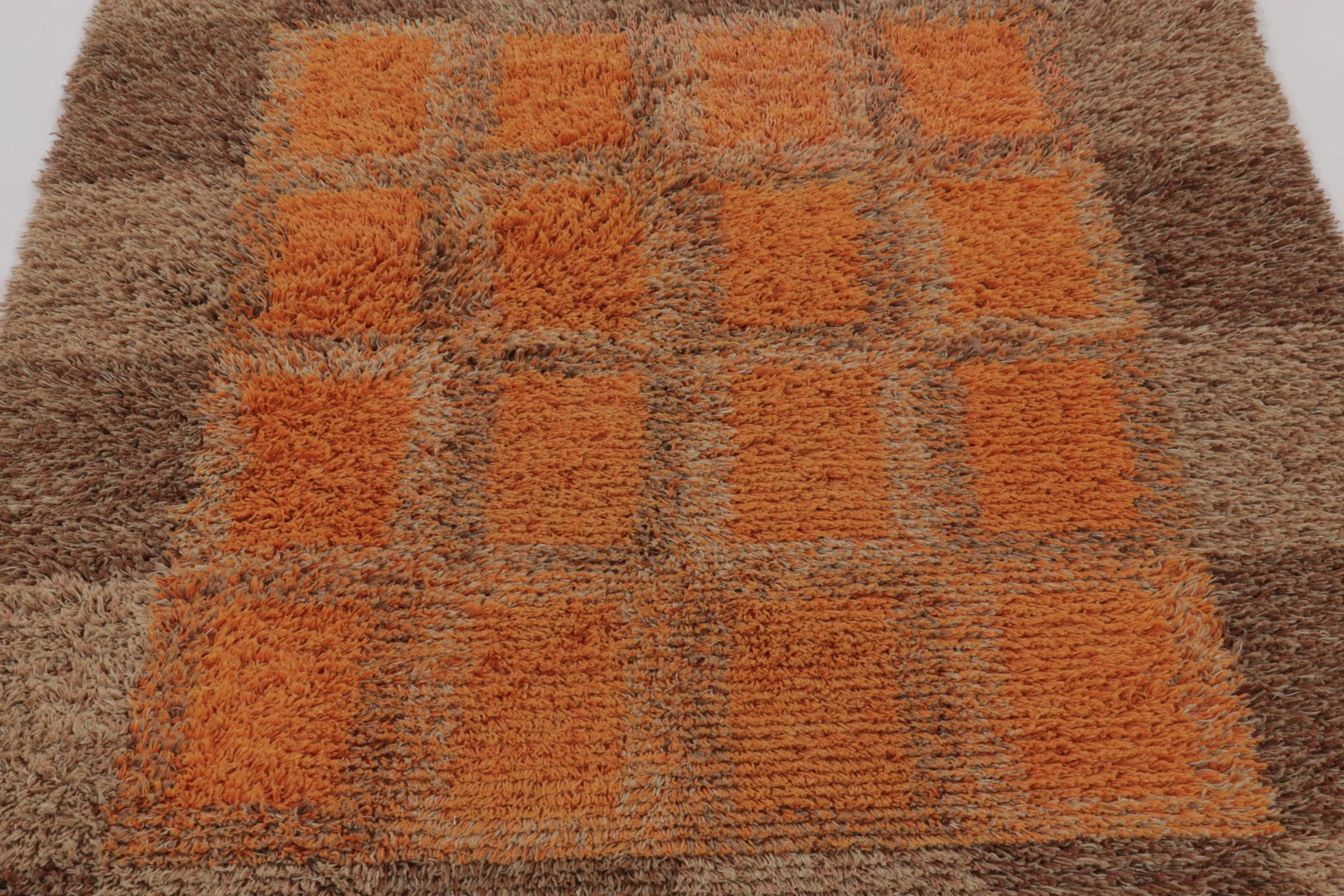 Vintage Swedish Rya Rug