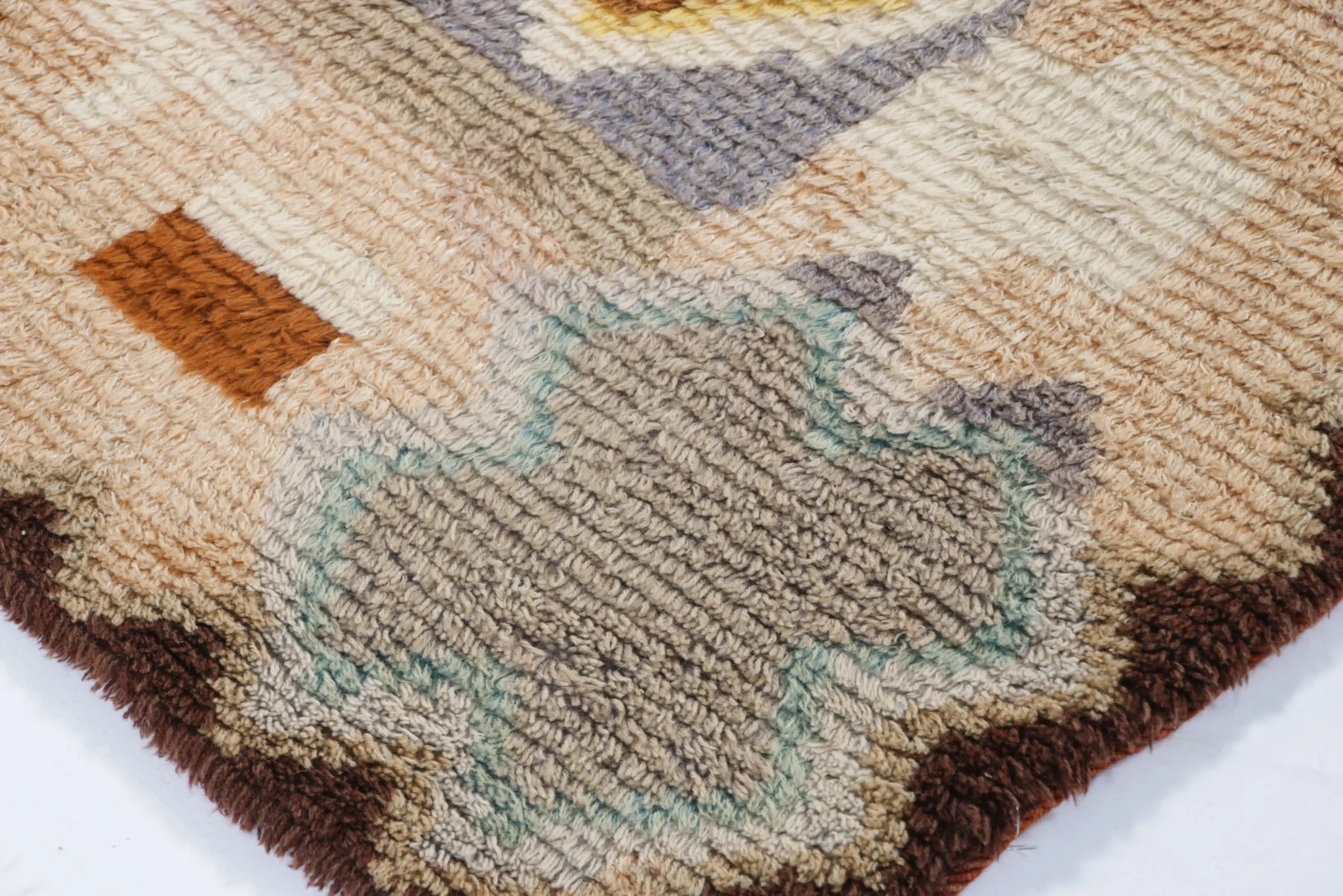 Vintage Swedish Rya Rug