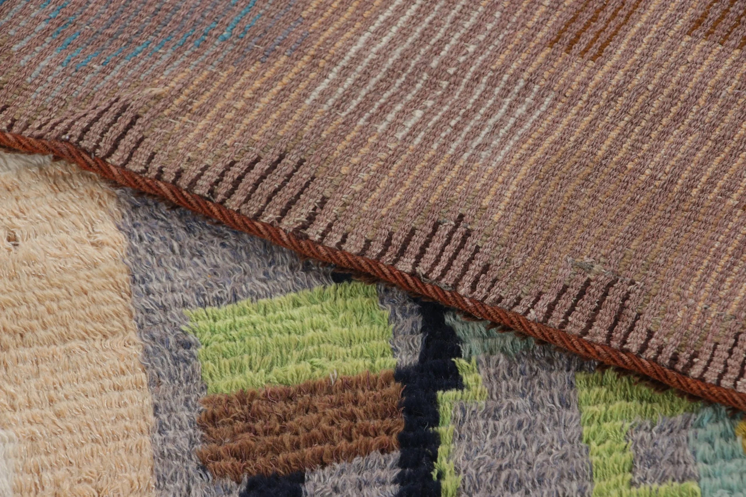 Vintage Swedish Rya Rug