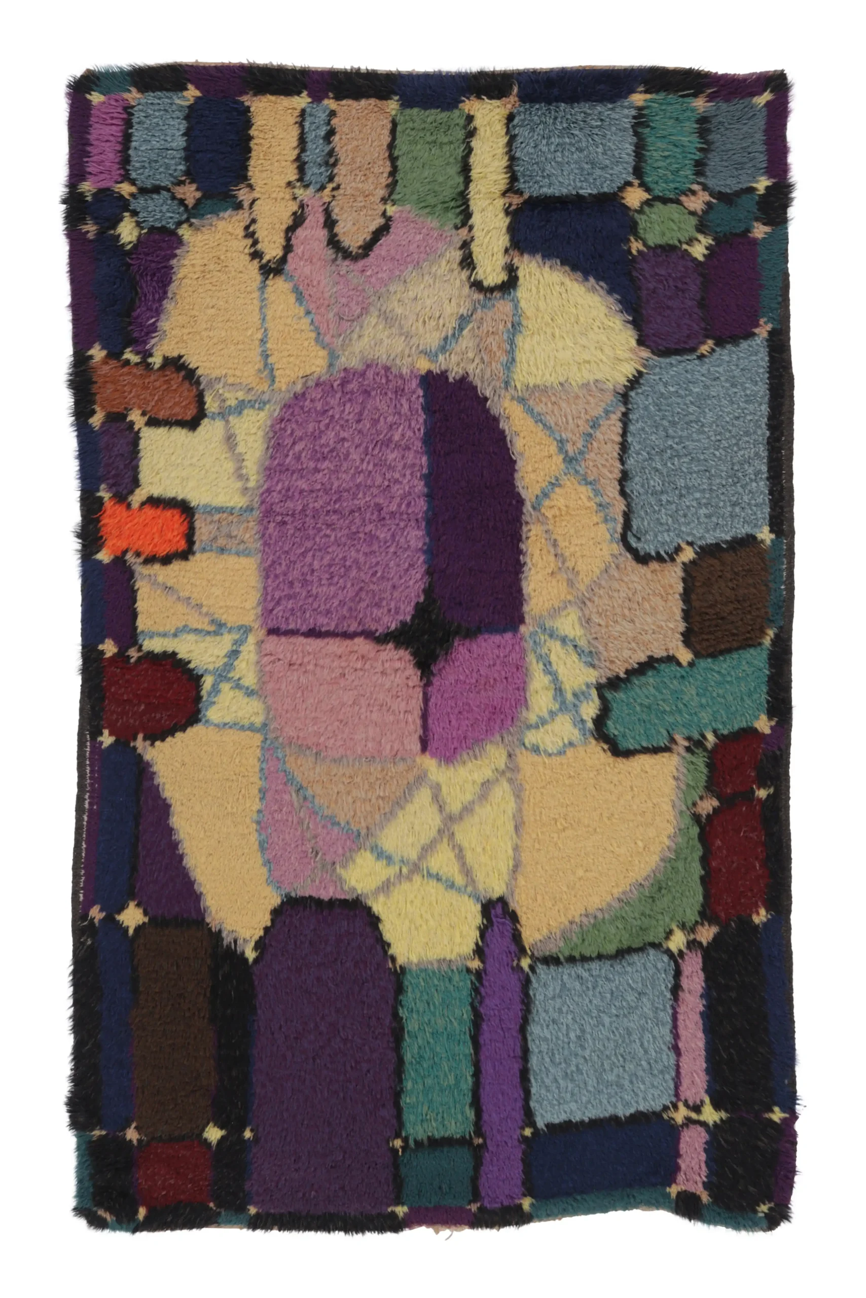 Vintage Swedish Rya Rug