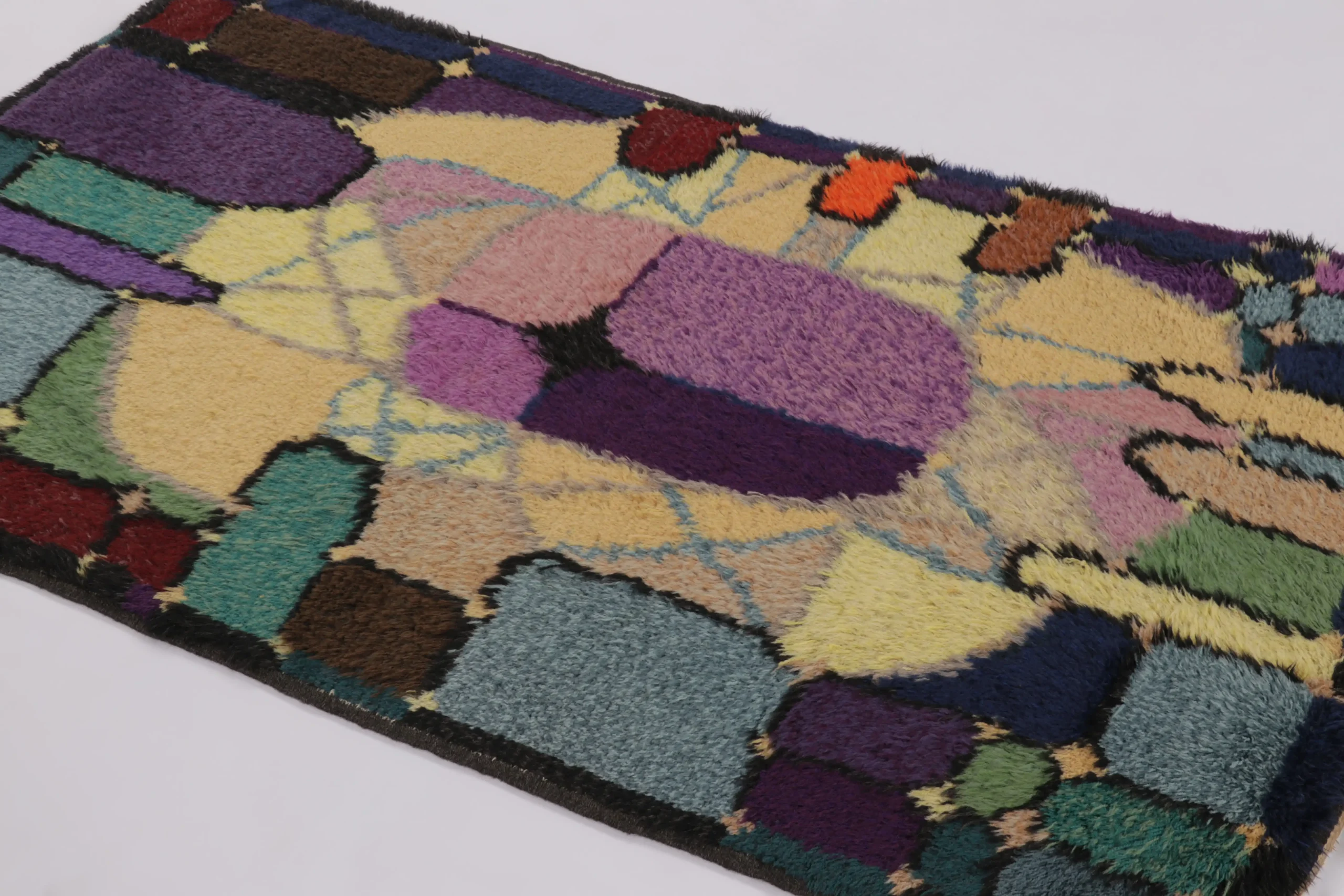 Vintage Swedish Rya Rug