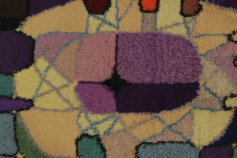 Vintage Swedish Rya Rug