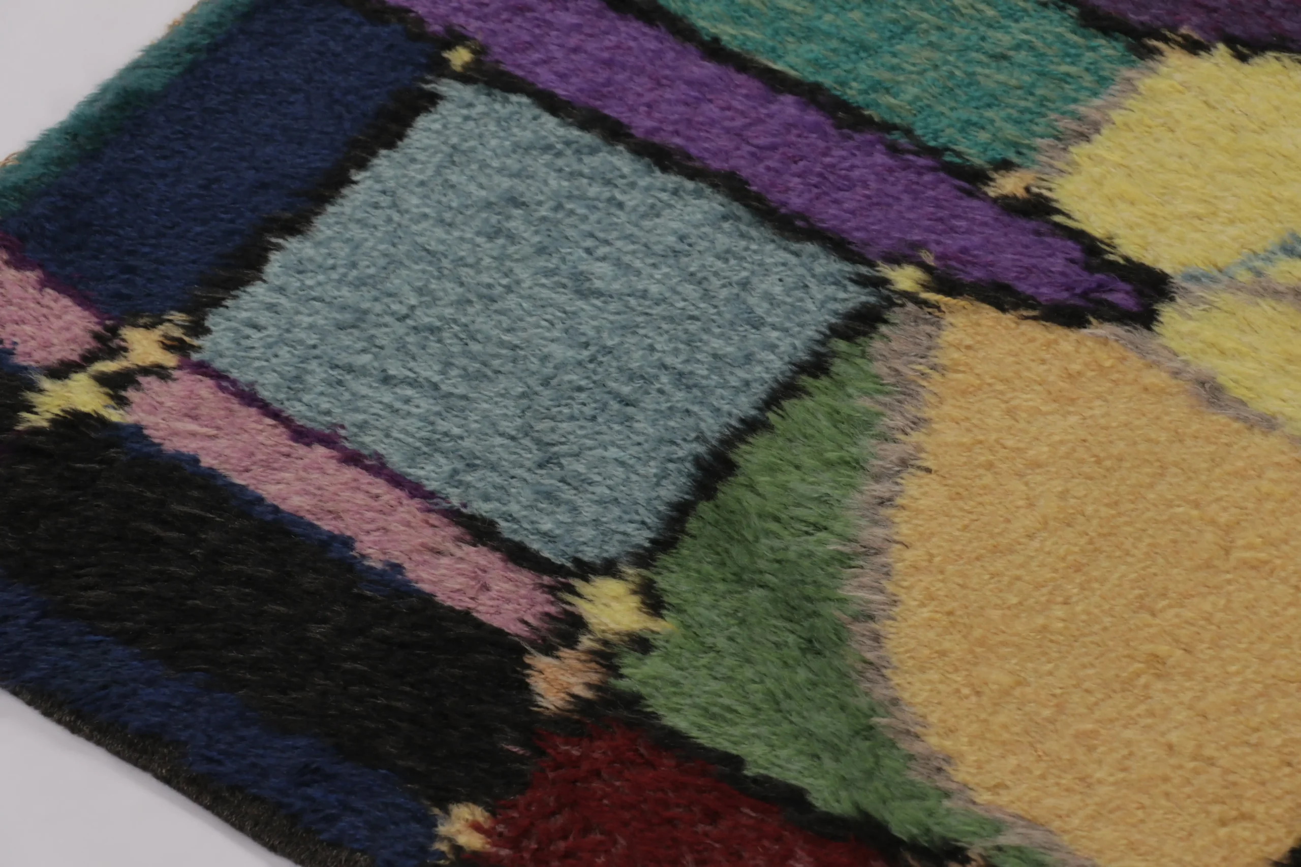 Vintage Swedish Rya Rug