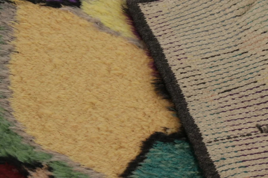 Vintage Swedish Rya Rug