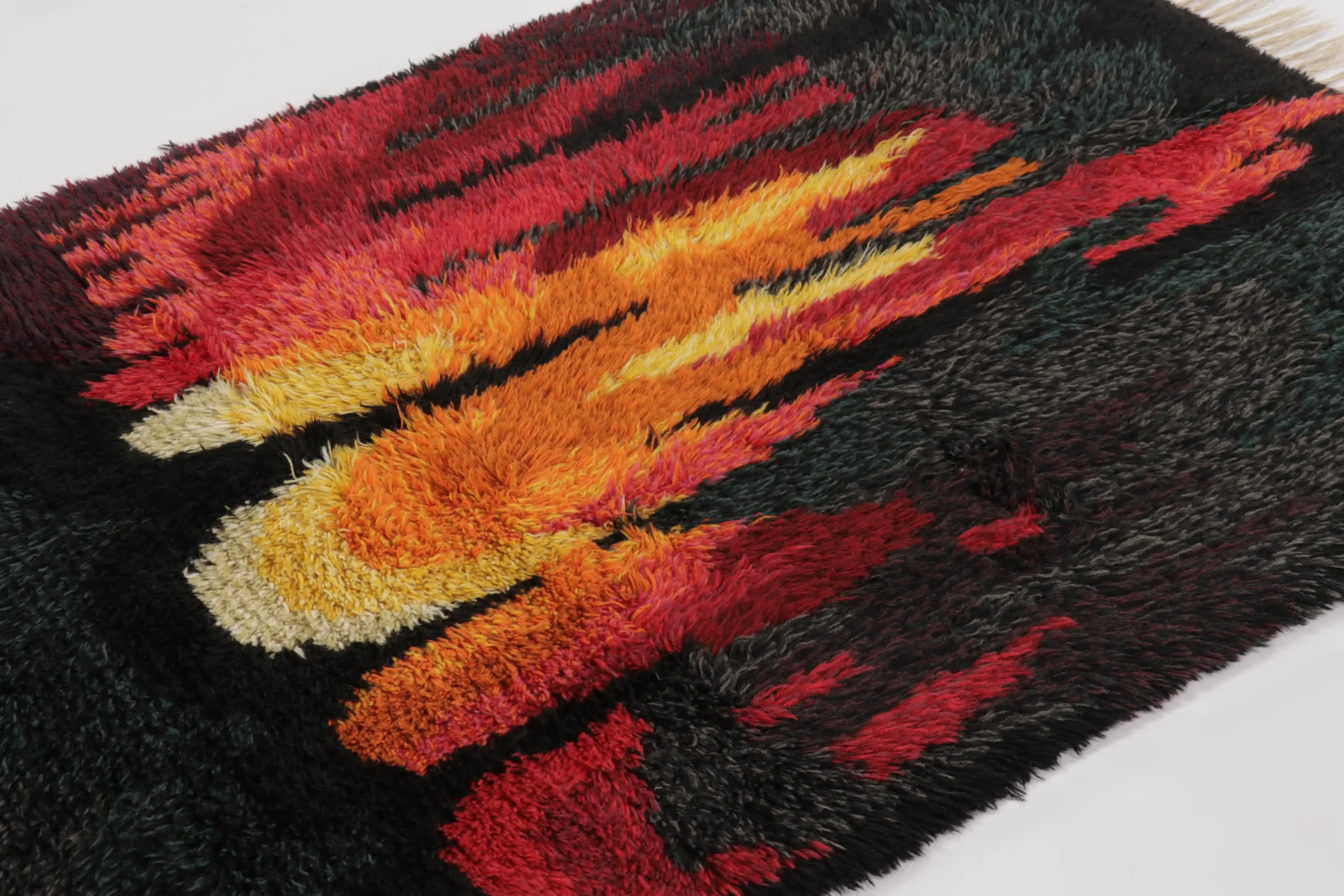 Vintage Swedish Rya Rug